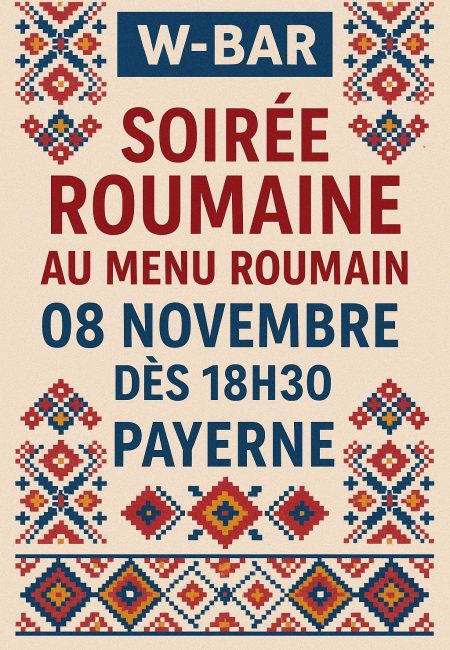Affiche soirée roumaine